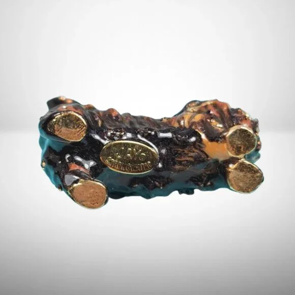 Jay Strongwater Persian Cat Maggie Mini Figurine With Swarovski Crystals - Picture 6 of 9